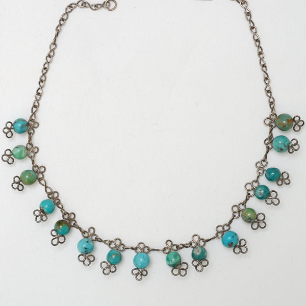 Silver and Turquoise Necklace